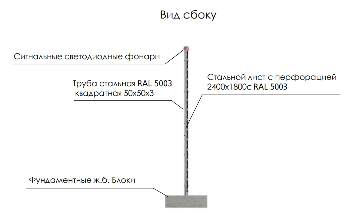 Сигнальное ограждение ТИП 1 (4)